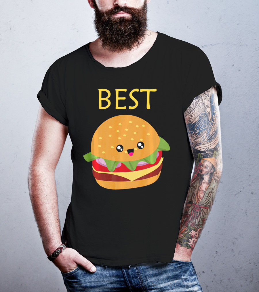 BEST Matching Set Burger And Fries T-Shirt