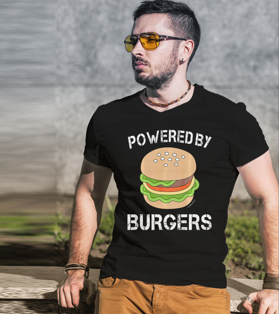 Powered By Burgers Burger Powered By Burger T-Shirt
