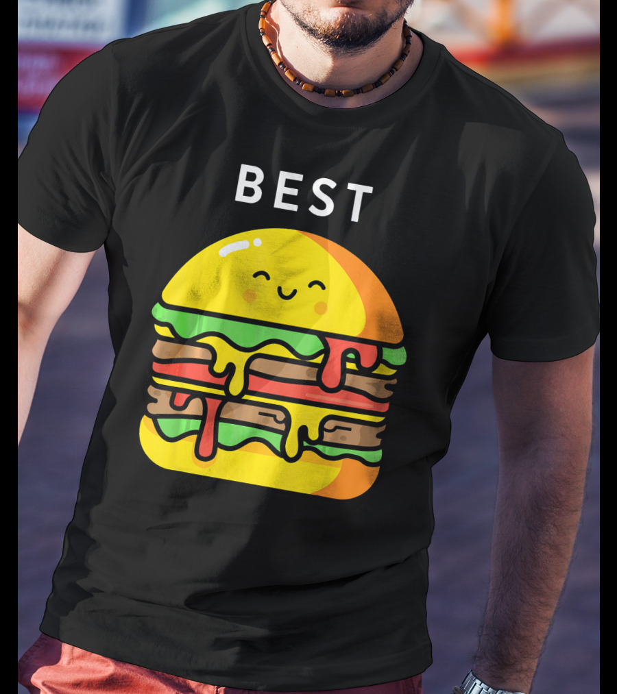 Best Burger Fries Best Friend Matching T-Shirt