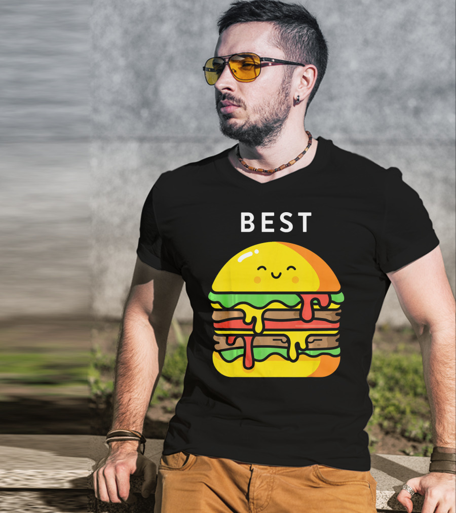 Best Burger Fries Best Friend Matching T-Shirt