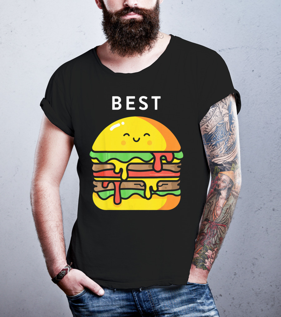 Best Burger Fries Best Friend Matching T-Shirt