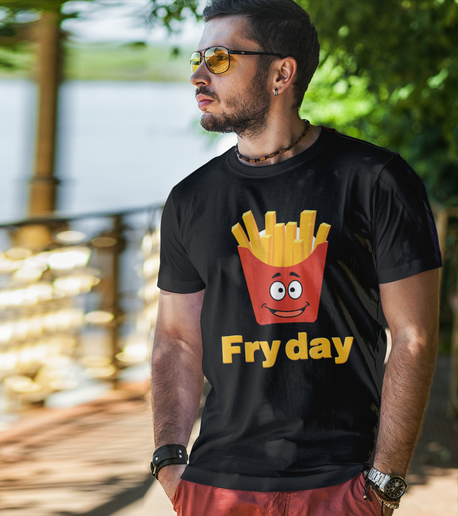 Fry Day Funny Fries Fry Day Burger Frid T-Shirt