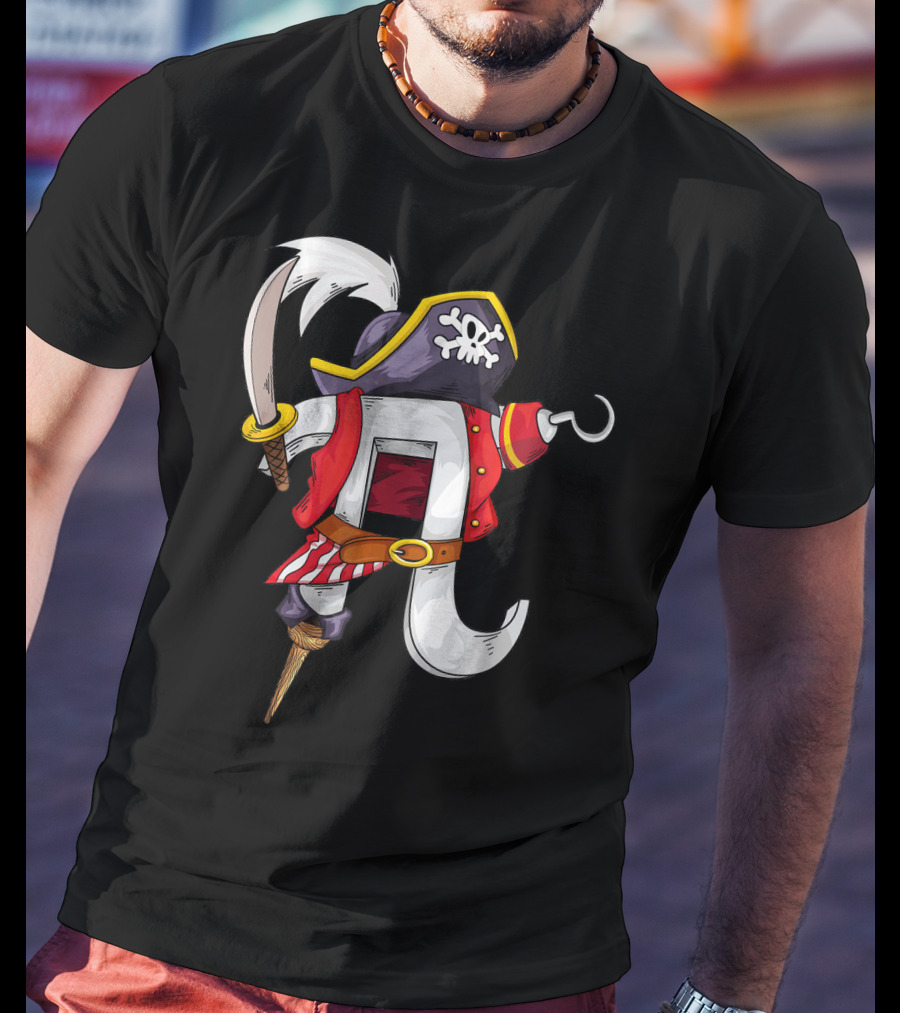 Pi Pirate Costume Cool Math Lovers T-Shirt