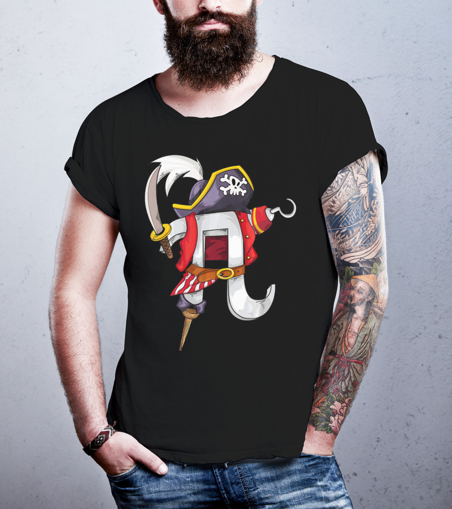 Pi Pirate Costume Cool Math Lovers T-Shirt