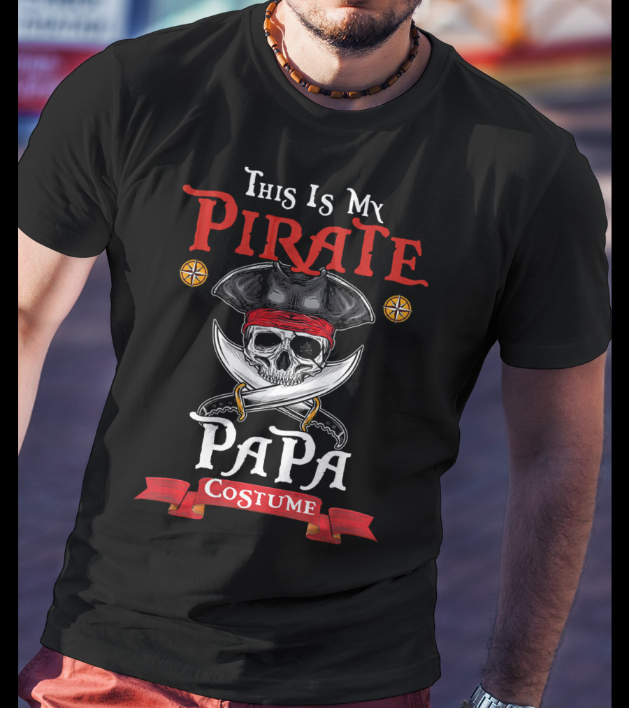 This Is My Pirate Papa Costume T-Shirt