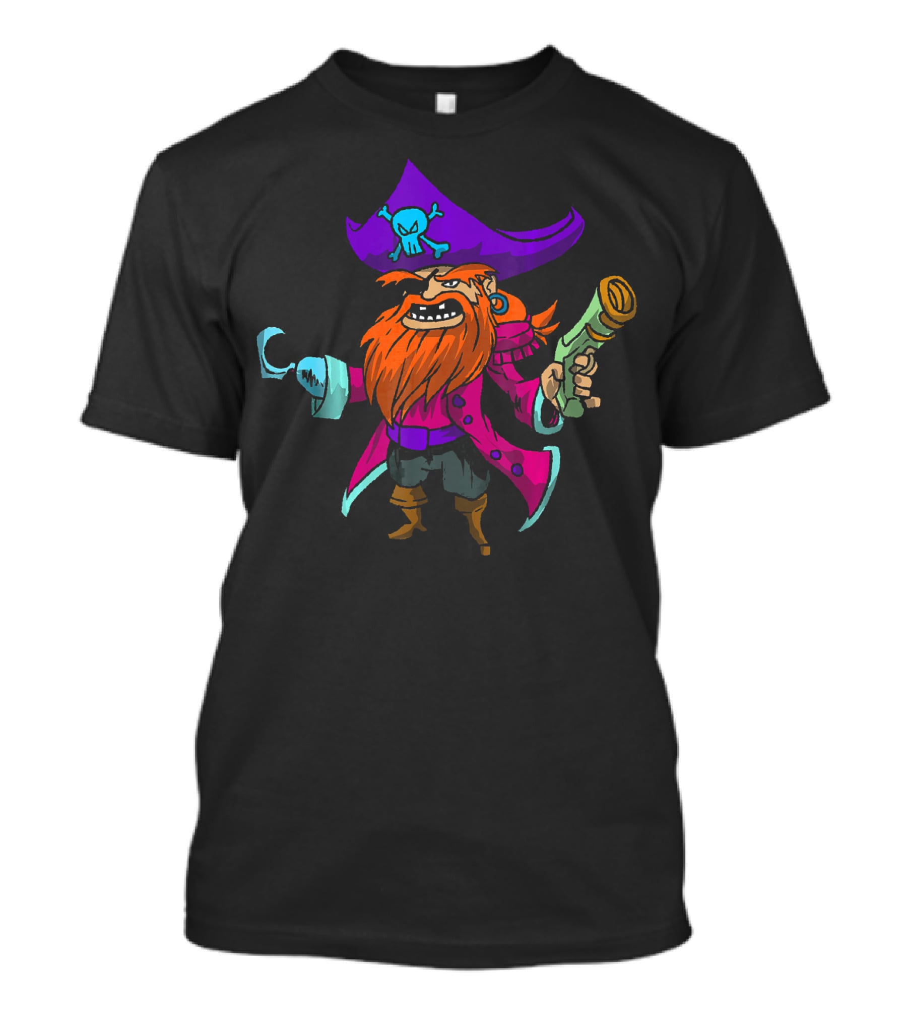Pirate Sea Thief Buccaneer Cool Funny Captain T-Shirt