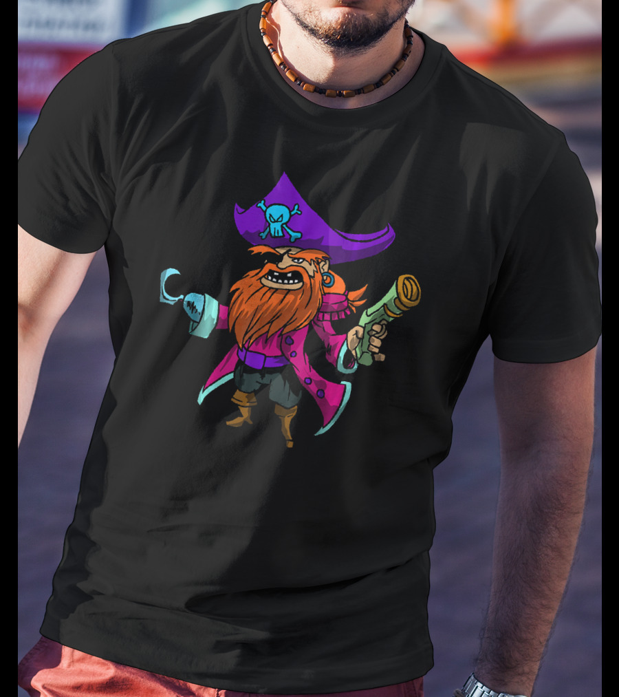 Pirate Sea Thief Buccaneer Cool Funny Captain T-Shirt