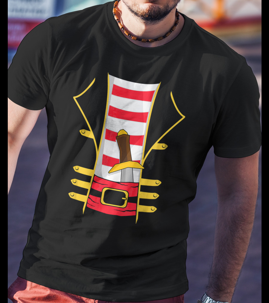 Pirate Outfit With Sword Halloween Costume T-Shirt