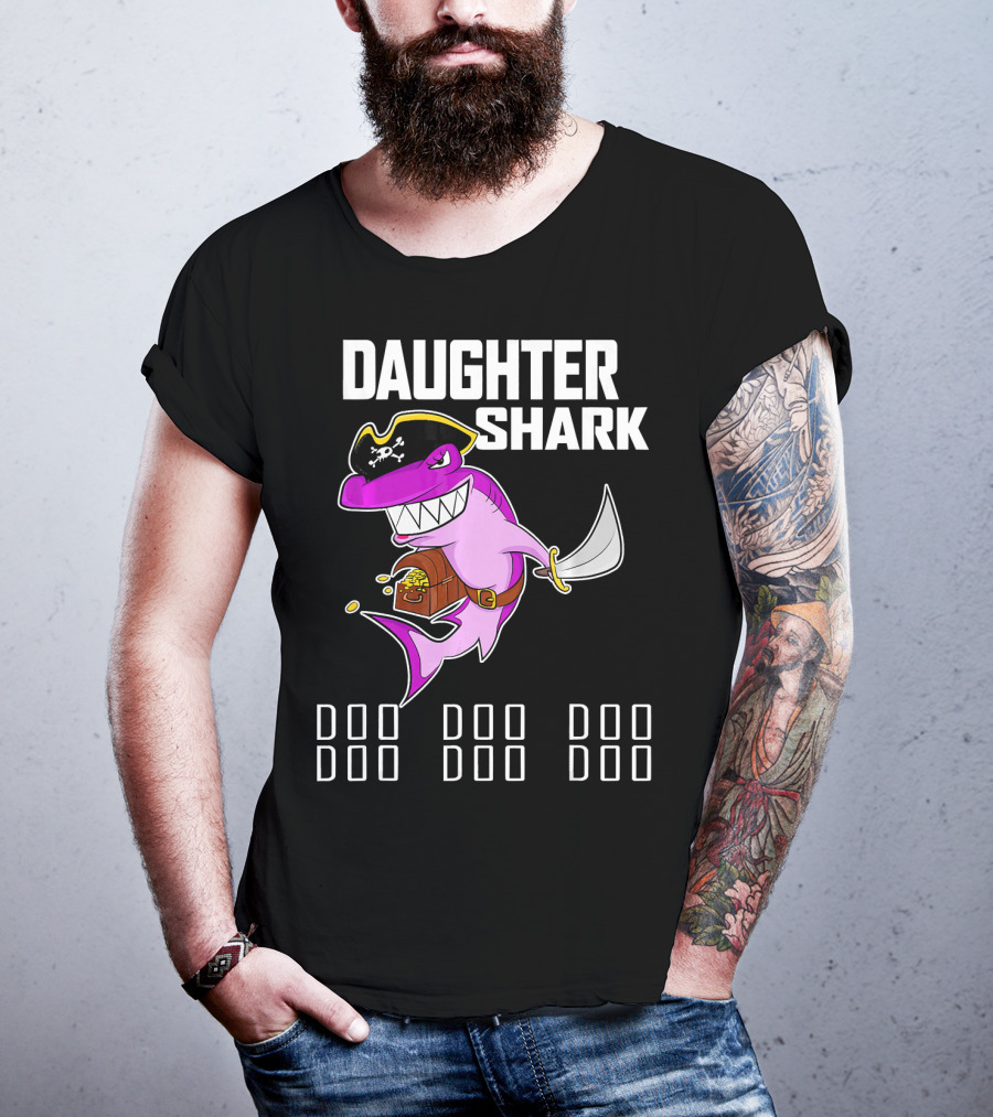 Daughter Shark Doo Doo Doo Pirate T-Shirt