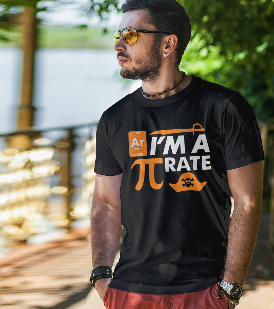 Ar Im A Pirate Pi Symbol Periodic Table Pi Day Elements T-Shirt