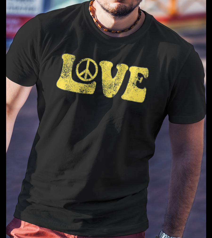 LOVE Peace Sign Groovy T-Shirt