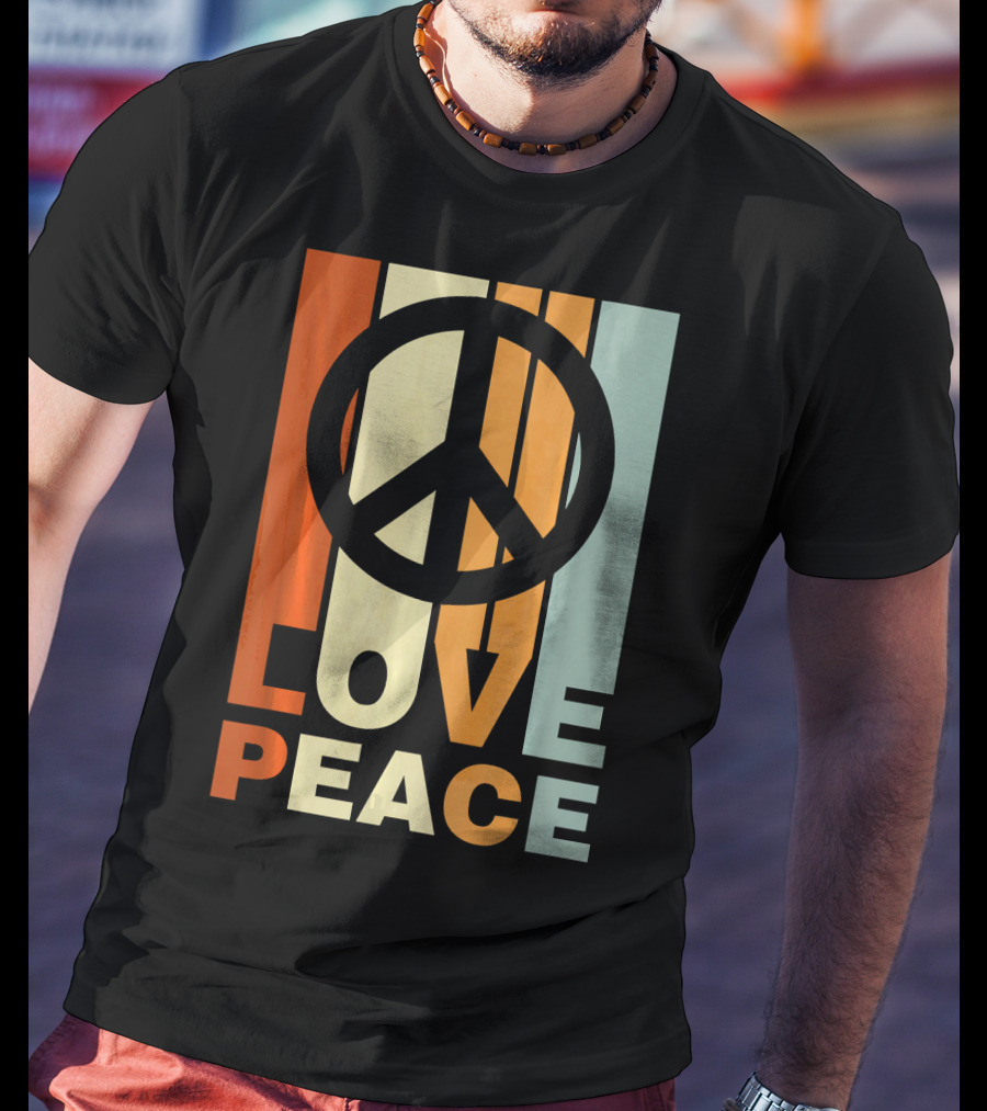 Love Peace Vintage Peace Symbol 70s T-Shirt