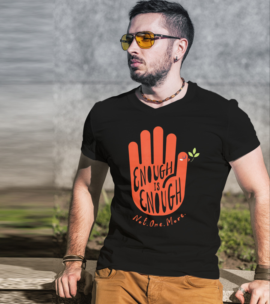 Enough Is Enough Not One More Wear Orange End Gun Violence Dove T-Shirt