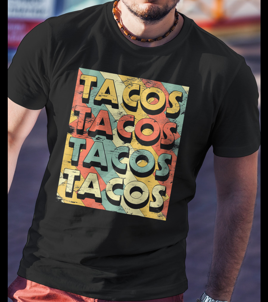 Retro Vintage Taco Tuesday Lovers Tacos T-Shirt
