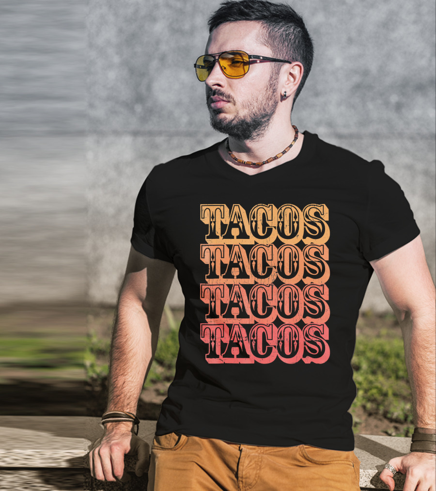 Tacos Retro Taco Vintage Taco T-Shirt