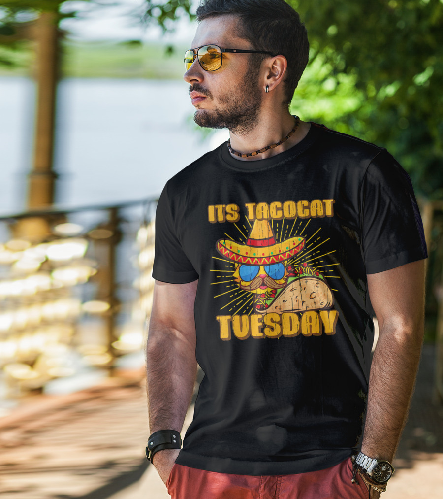 Its Tacocat Tuesday Tacos Cat Lover T-Shirt