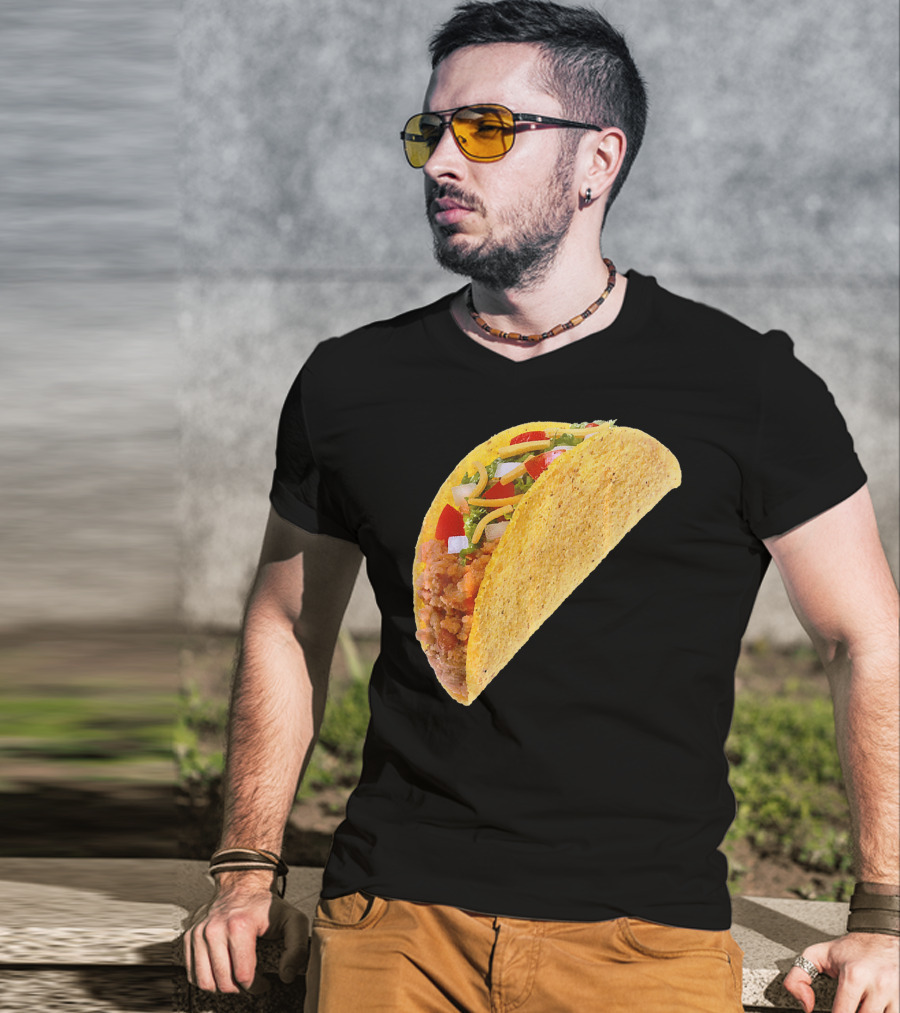 Taco Costume Mexican Food Hard Shell Taco T-Shirt