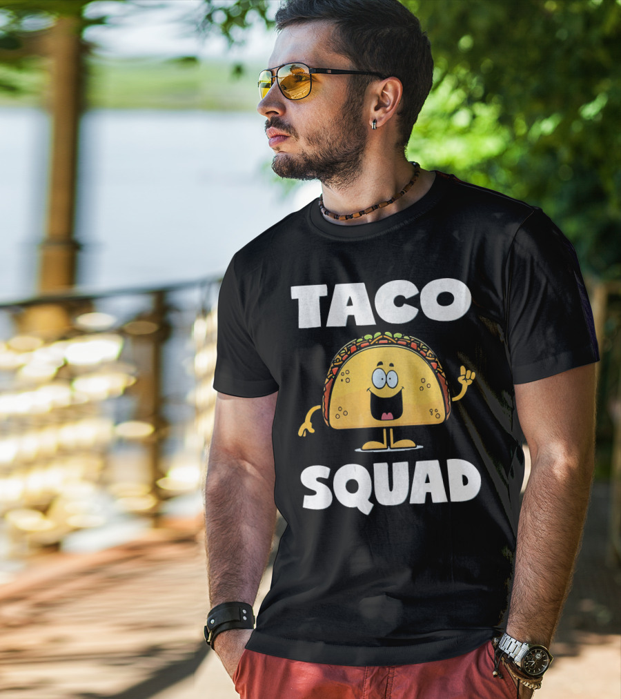 Taco Squad Vintage Funny Tacos Party T-Shirt