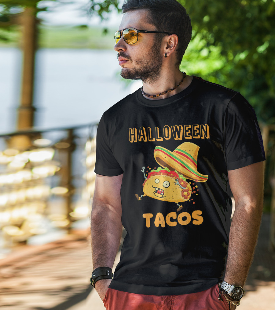 Halloween Tacos Zombie Costume T-Shirt