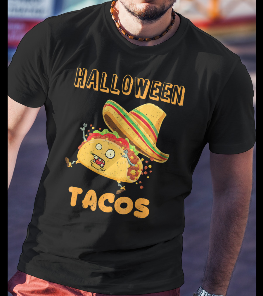 Halloween Tacos Zombie Costume T-Shirt
