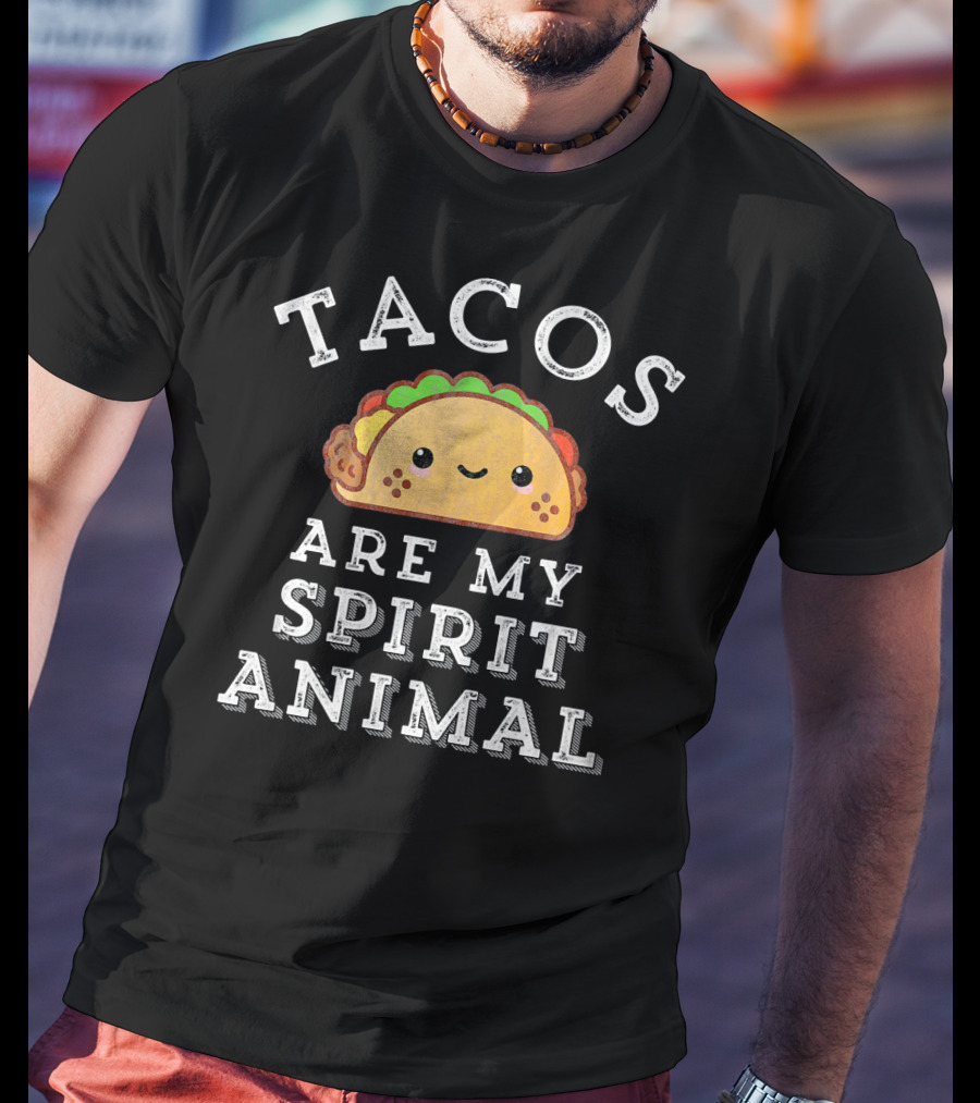 Tacos Are My Spirit Animal Cute Mexican Food T-Shirt
