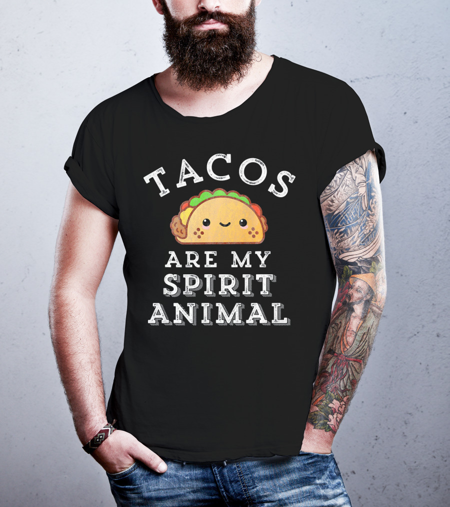 Tacos Are My Spirit Animal Cute Mexican Food T-Shirt