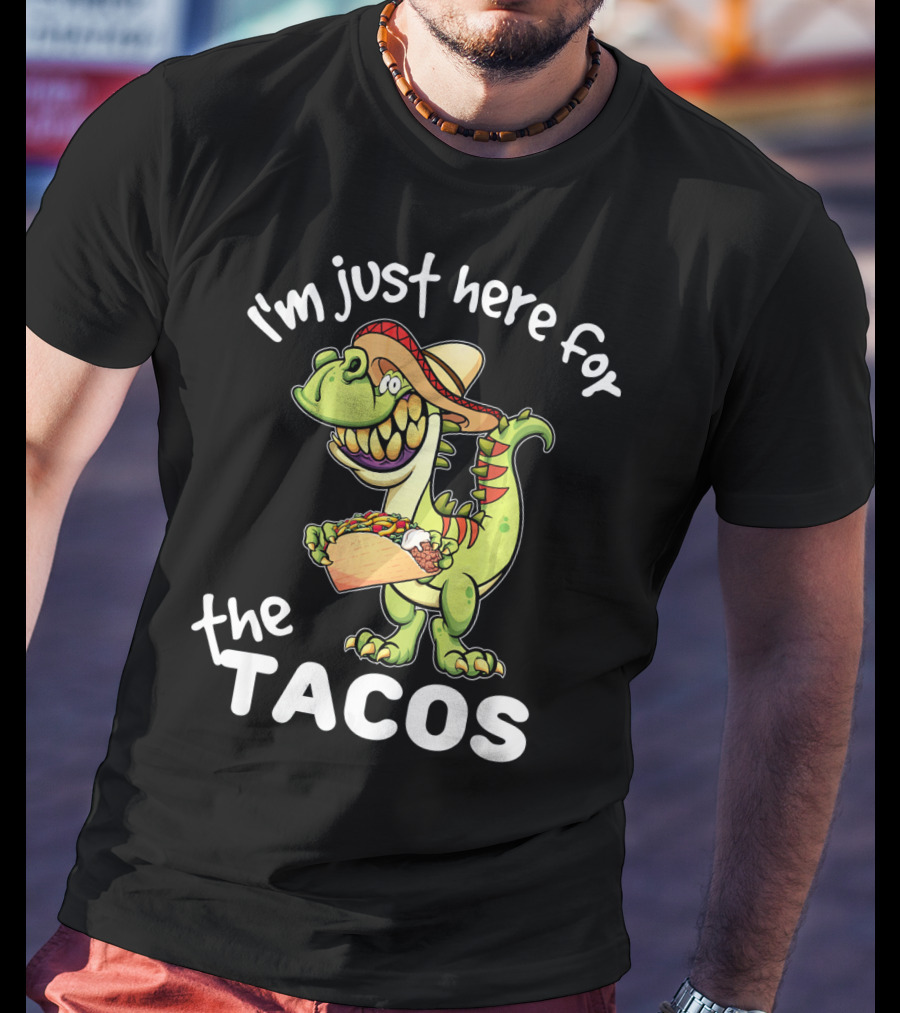 I'm Just Here For The Tacos Cinco De Mayo Boys Taco T-Shirt