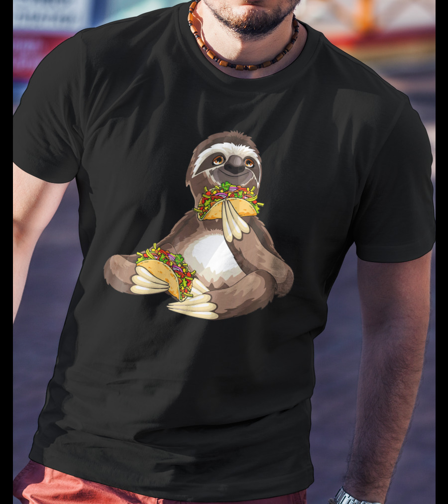 Sloth Eating Tacos For Sloth T-Shirt