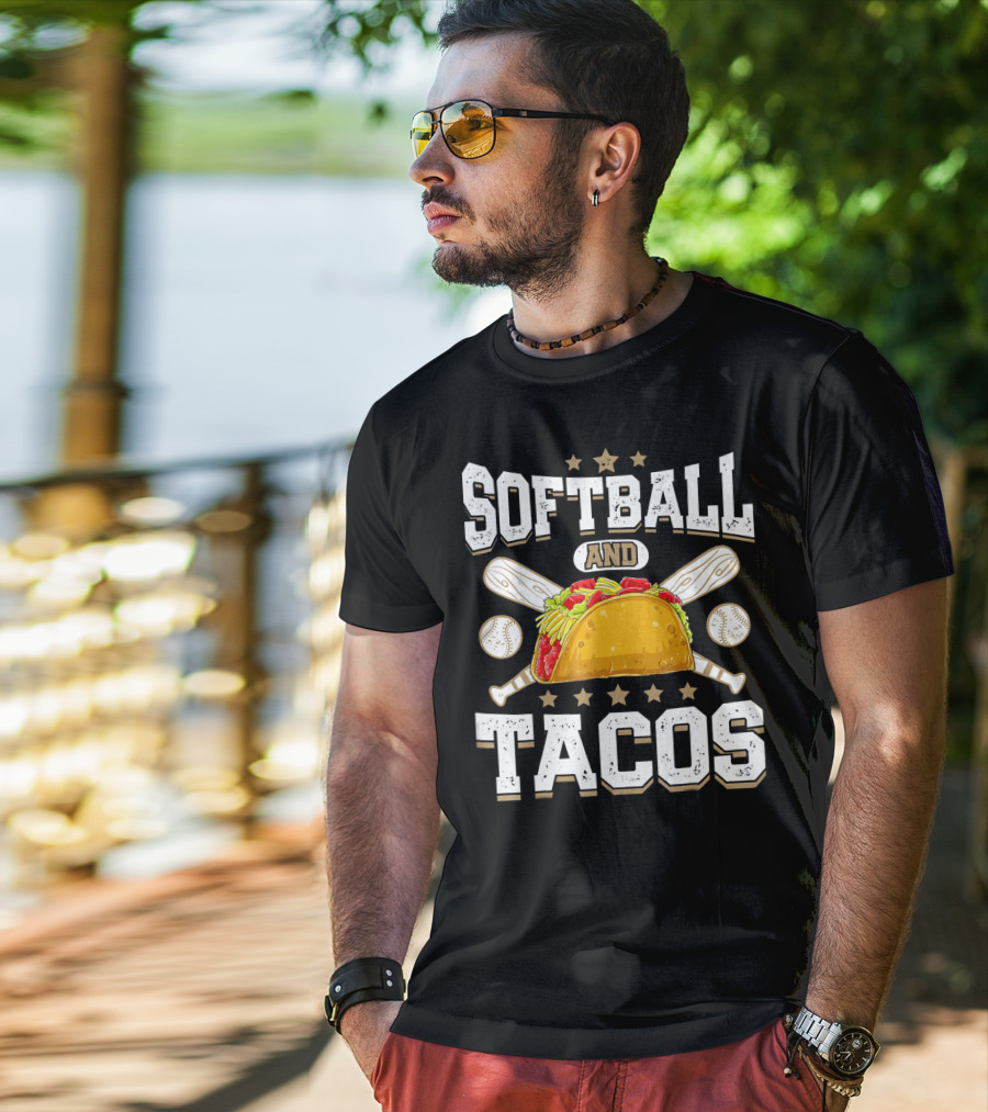 Softball And Tacos Girls Home Run Fiesta T-Shirt