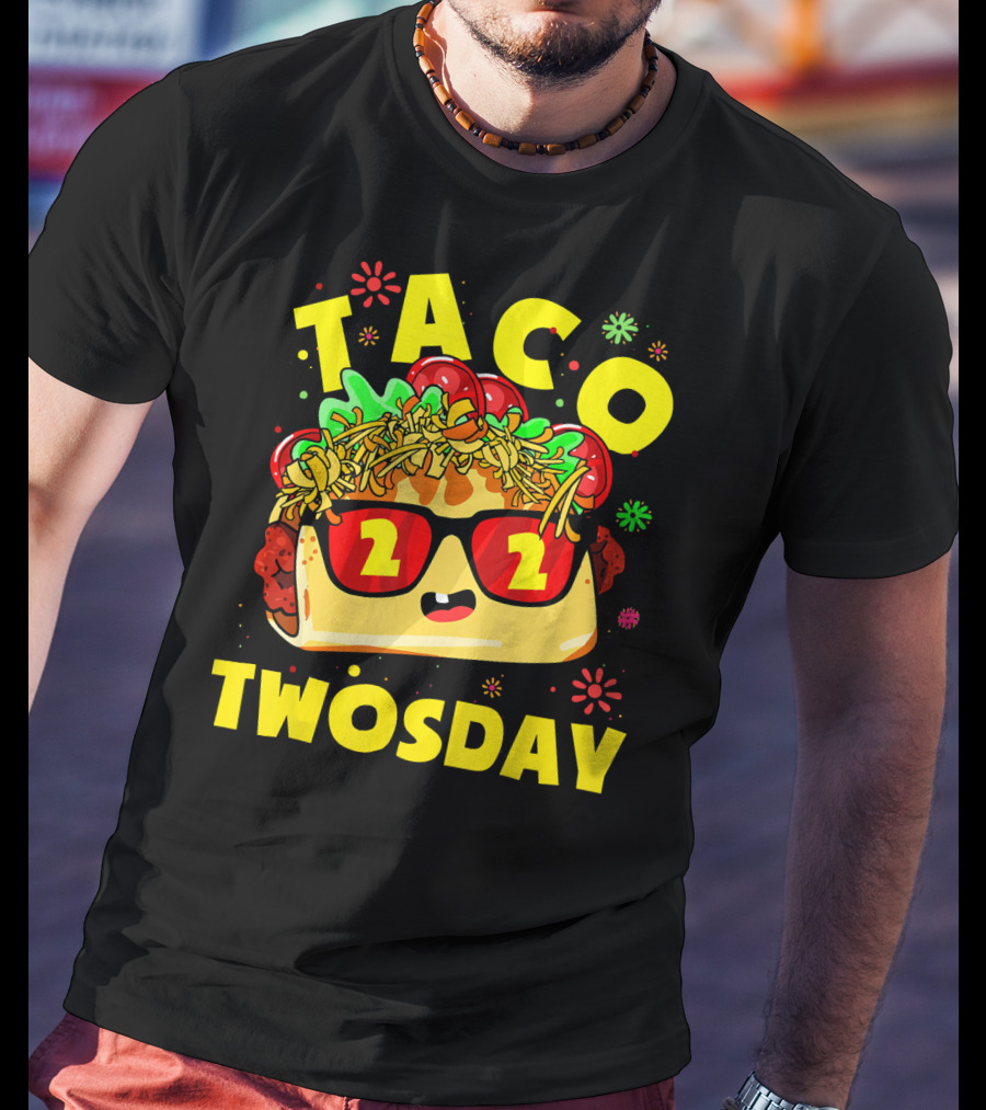 Taco Twosday 2nd Birthday Party Kids 2 Dos Cumpleanos T-Shirt