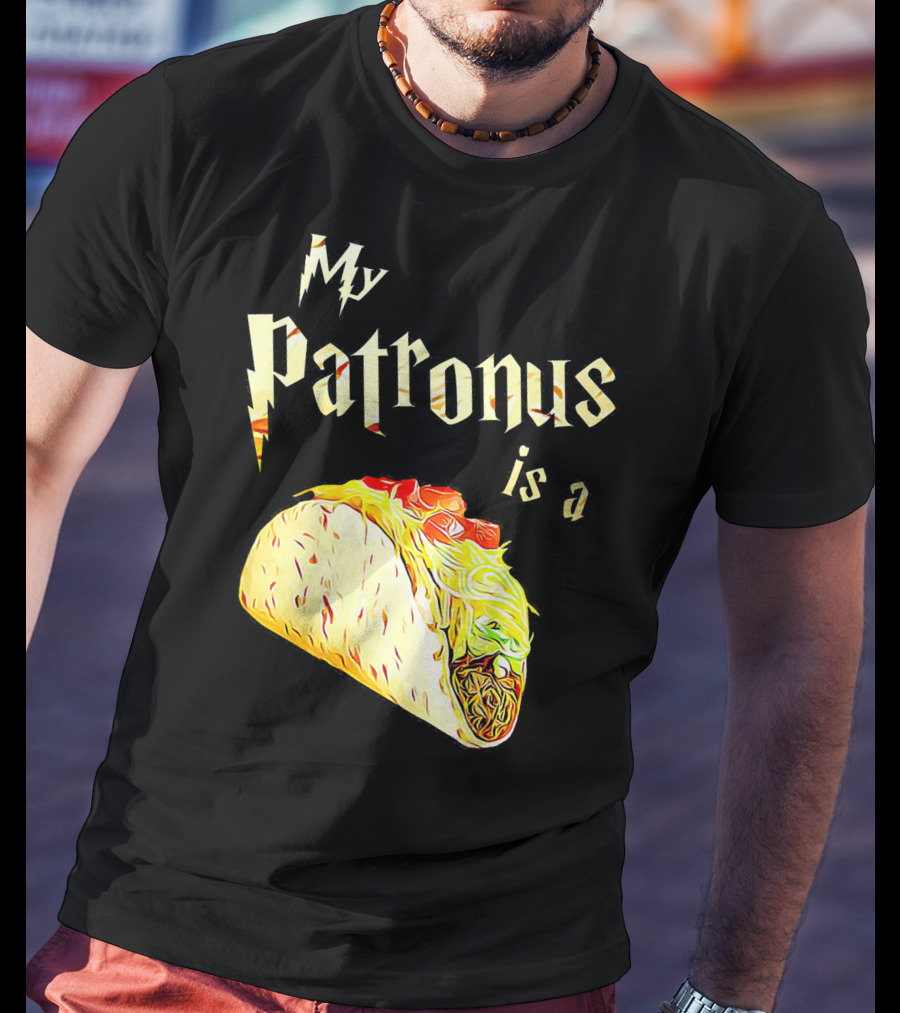 My Patronus Is A Taco Wizard Warlock Foo T-Shirt