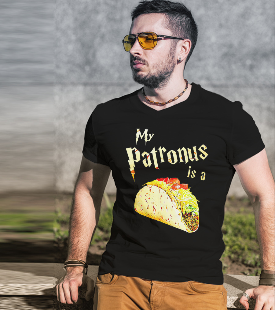 My Patronus Is A Taco Wizard Warlock Foo T-Shirt
