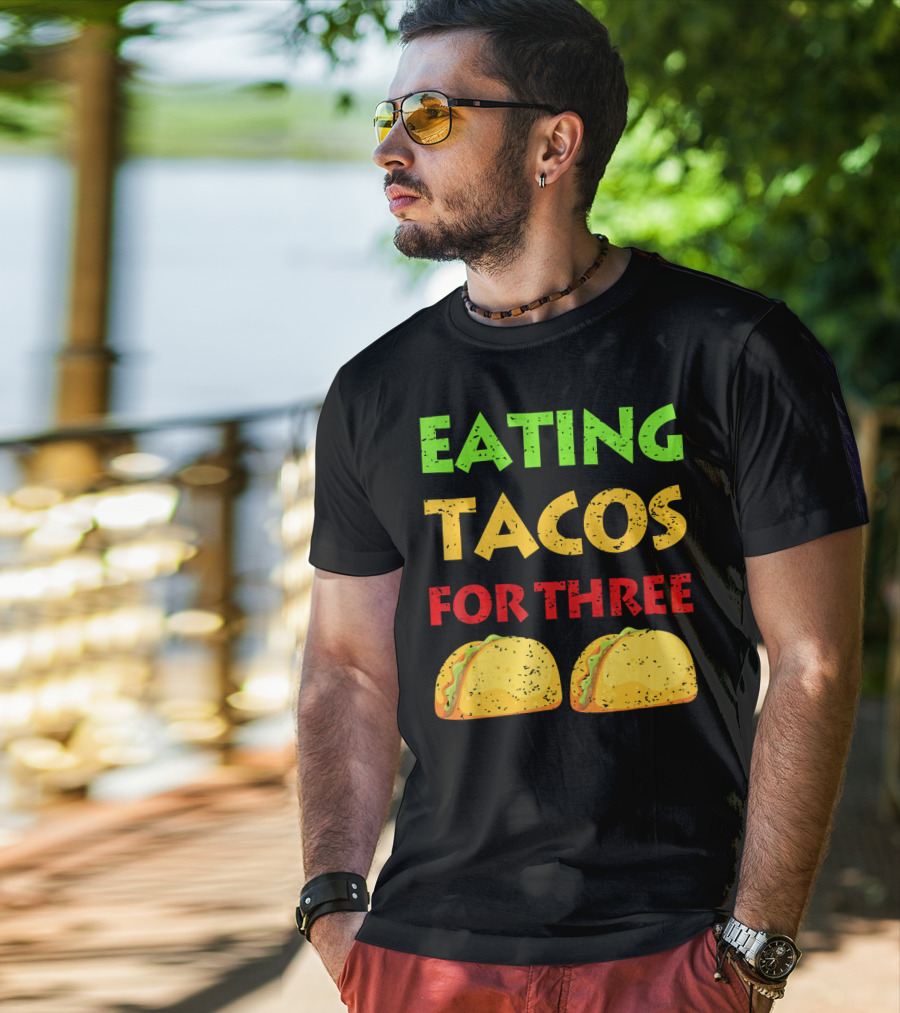 Moms Of Twins Eating Tacos For Three Mexi T-Shirt