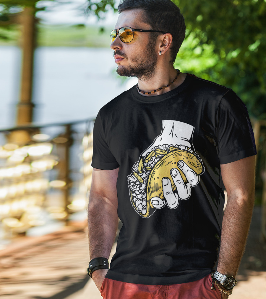 Taco Hand Holding Classic Street Food T-Shirt
