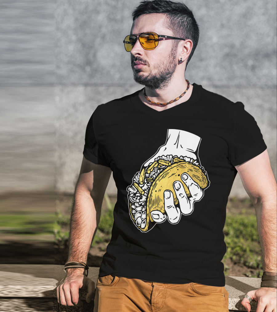 Taco Hand Holding Classic Street Food T-Shirt