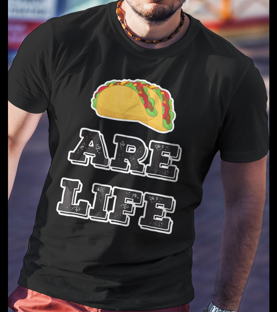 Tacos Are Life Trendy Food Emoji T-Shirt