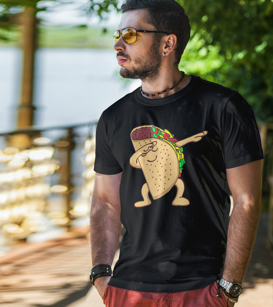 Funny Dabbing Taco Dance Pose T-Shirt