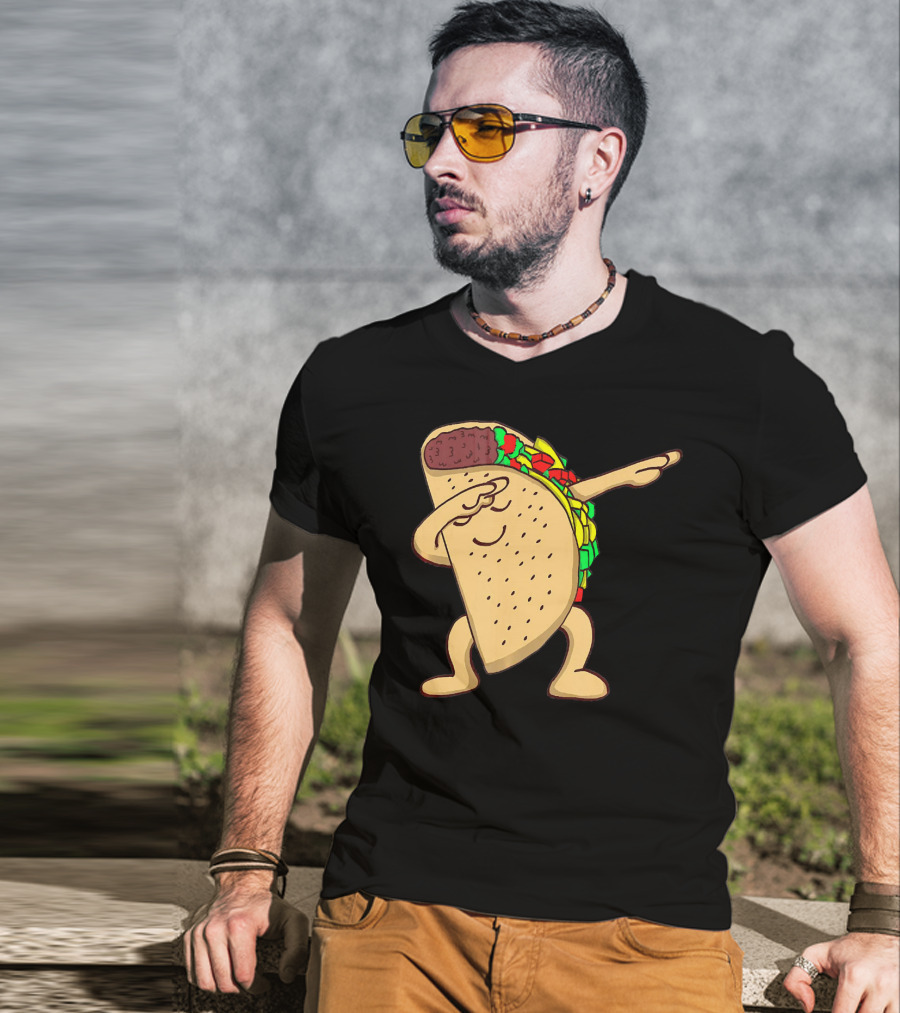 Funny Dabbing Taco Dance Pose T-Shirt