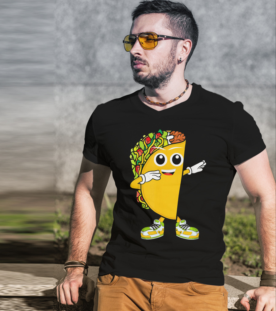 Dabbing Taco Dance Fun Celebrate Fiesta T-Shirt