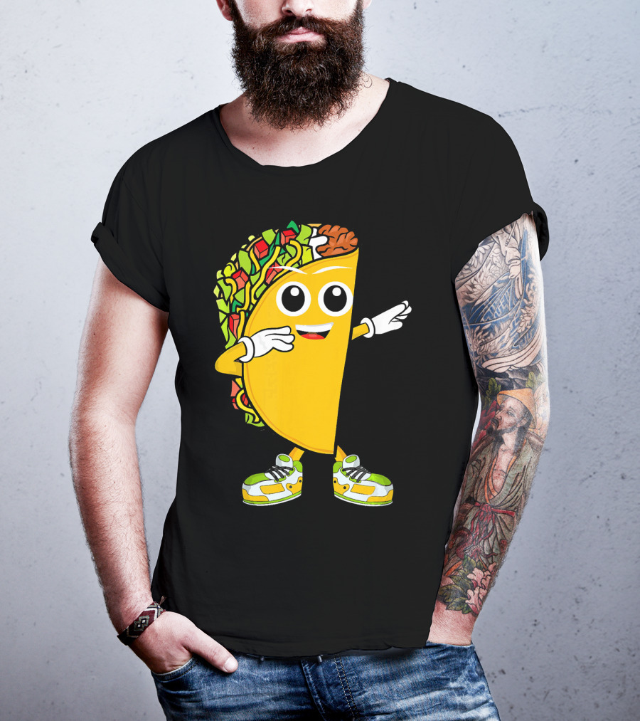 Dabbing Taco Dance Fun Celebrate Fiesta T-Shirt