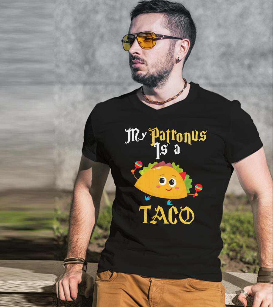 My Patronus Is A Taco With Maracas Mexican Food Love T-Shirt