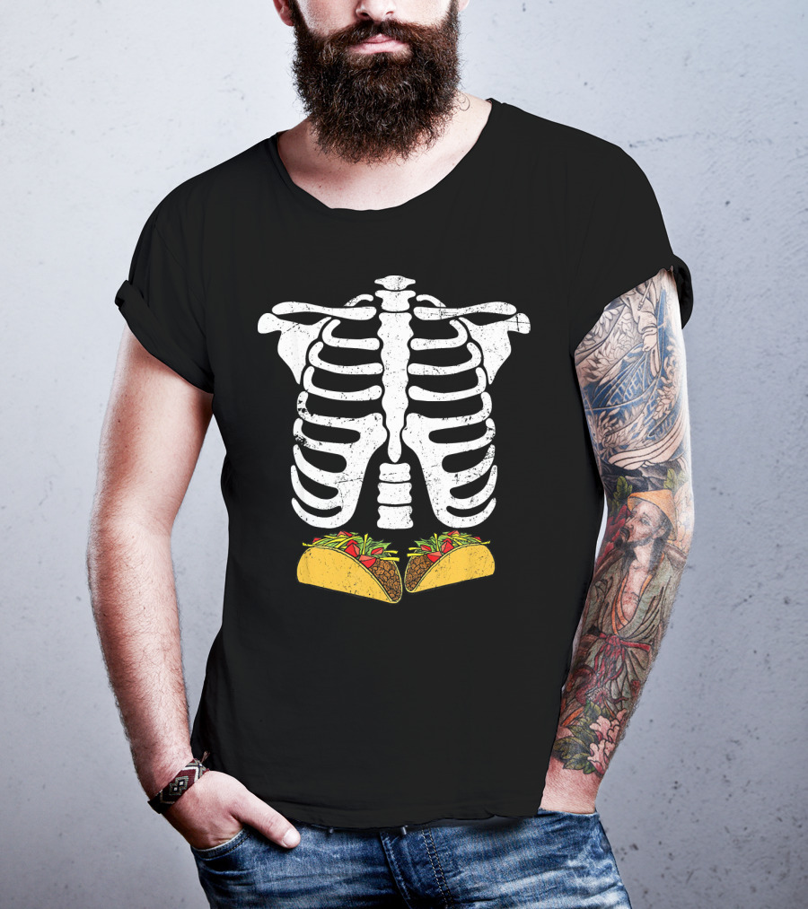 Skeleton Rib Cage Taco Xray T-Shirt