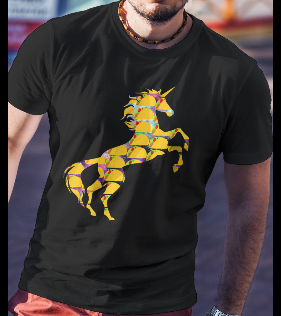Unicorn Galaxy Space Tacos T-Shirt