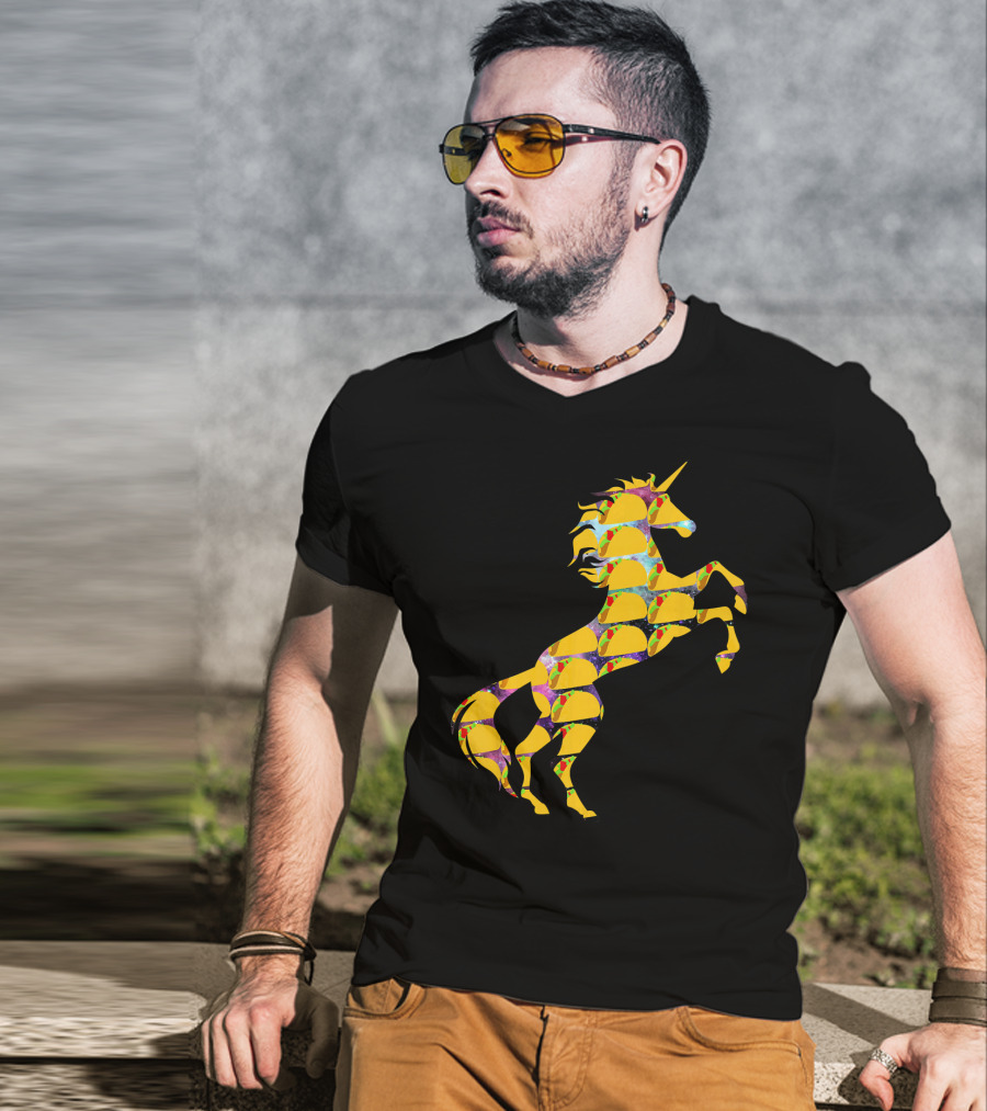 Unicorn Galaxy Space Tacos T-Shirt