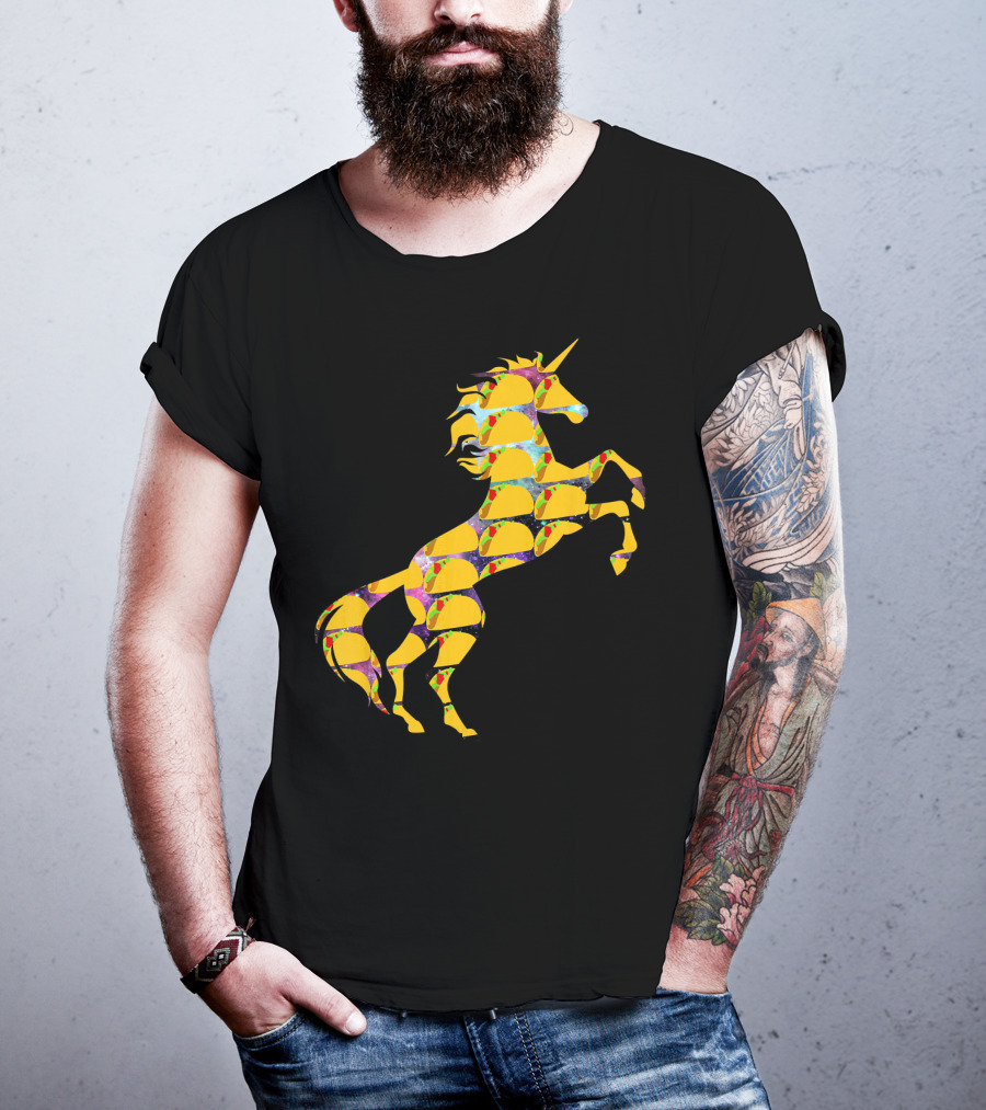 Unicorn Galaxy Space Tacos T-Shirt