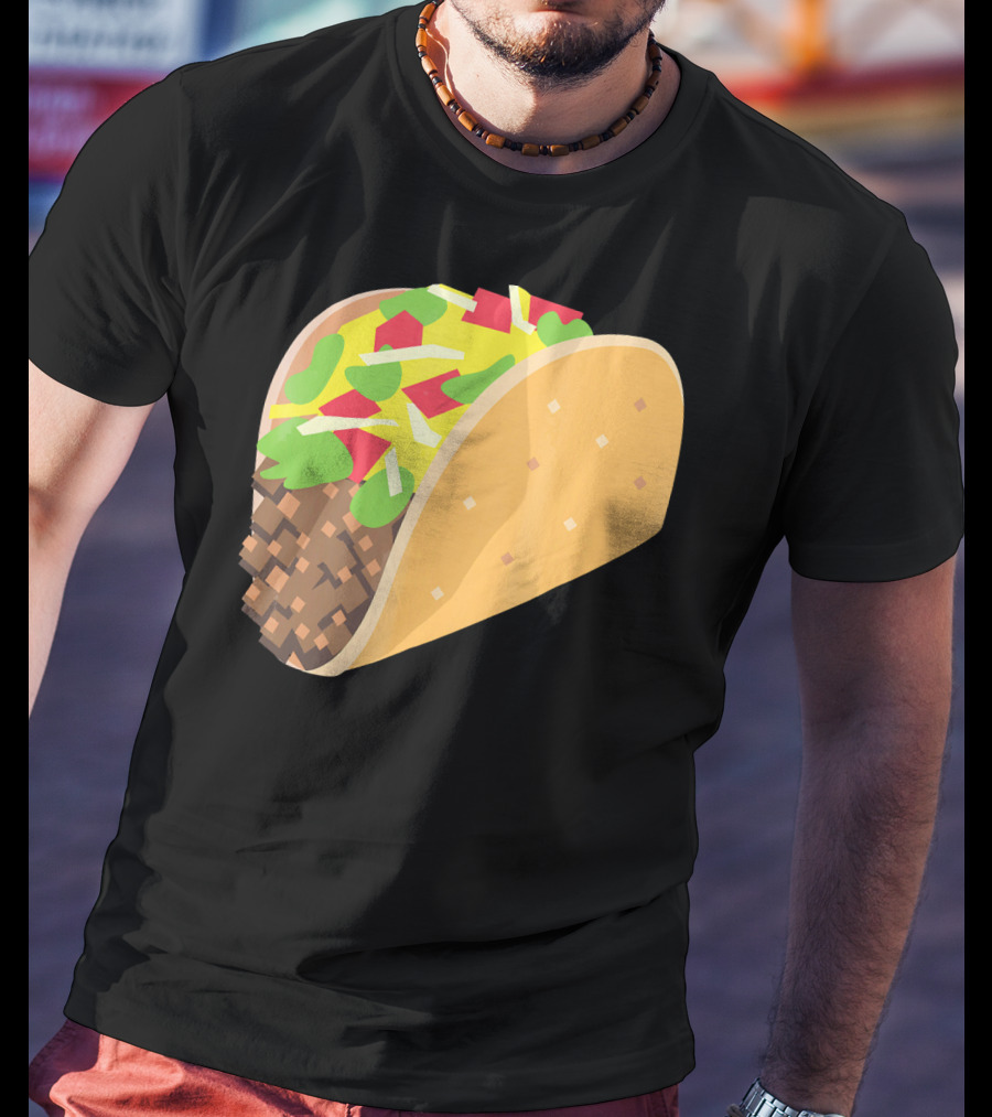 I Love Tacos Emoji Mexican Taco T-Shirt