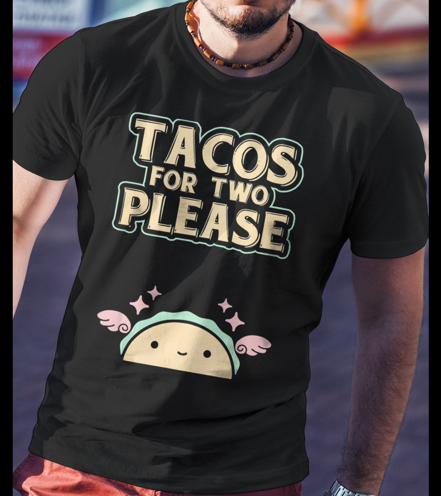 Tacos For Two Please Pregnant Mommy Kawaii Taco T-Shirt
