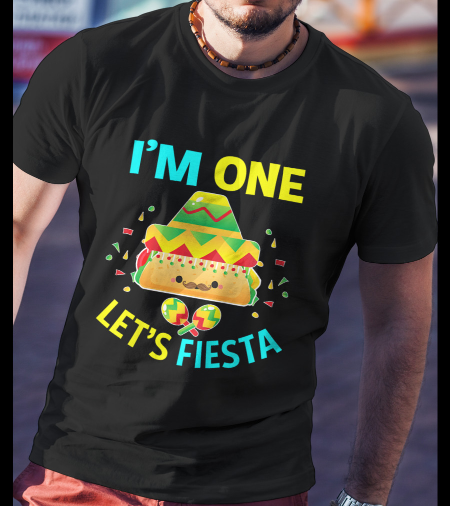I'm One Let's Fiesta Taco 1st Birthday T-Shirt