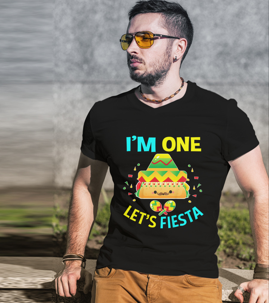 I'm One Let's Fiesta Taco 1st Birthday T-Shirt