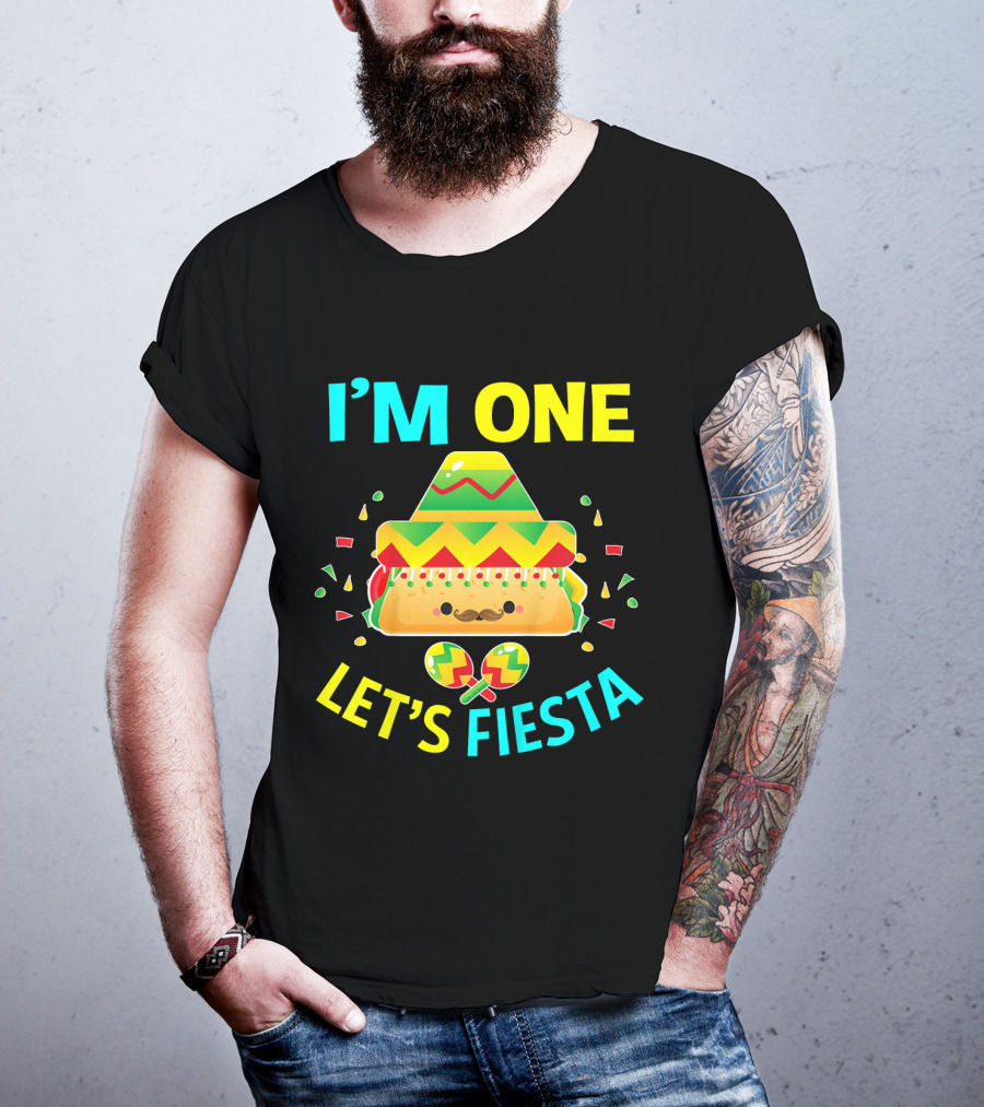 I'm One Let's Fiesta Taco 1st Birthday T-Shirt